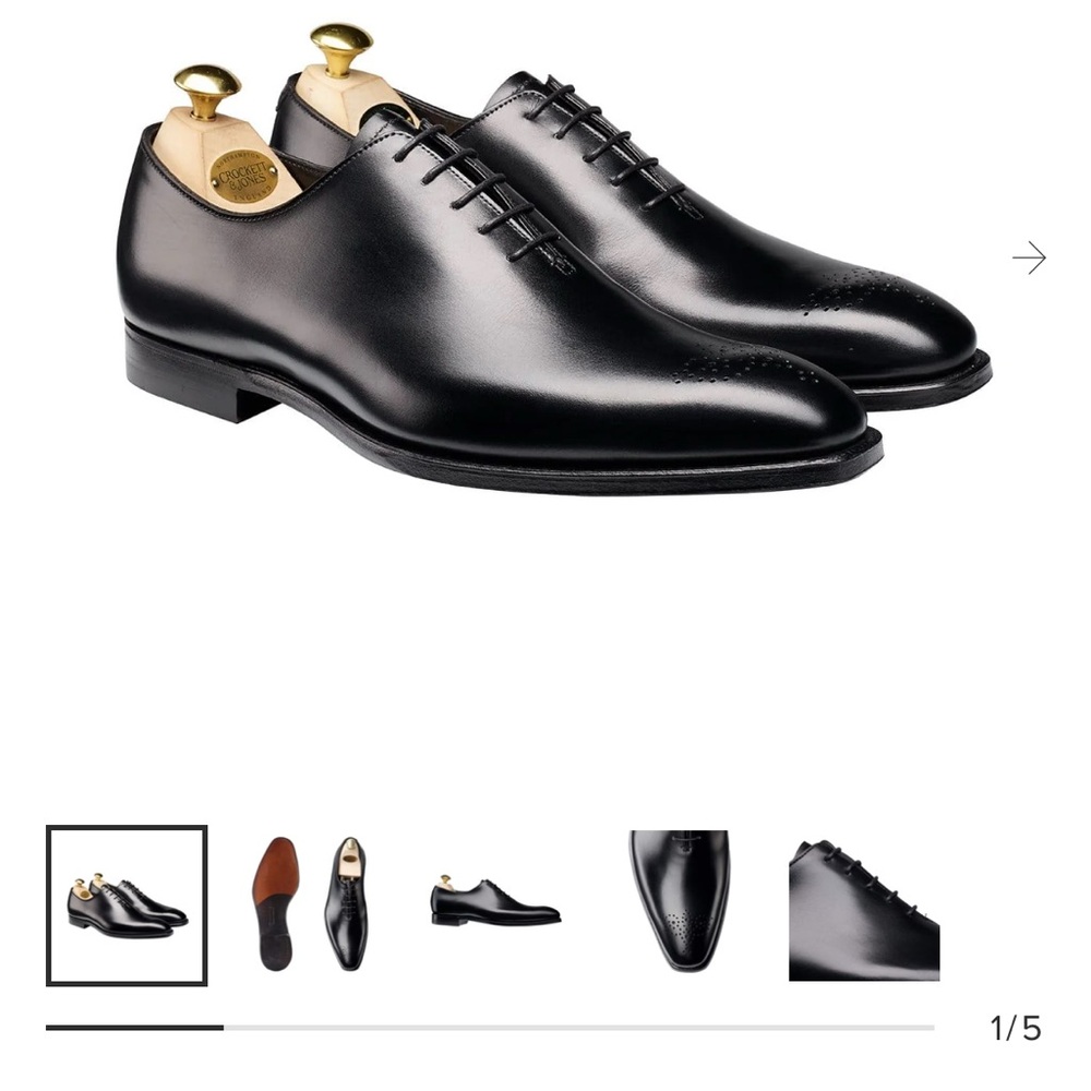 Crockett & Jones Men’s Dress shoe/ Weymouth 2 in Black/ Size 11.5 D